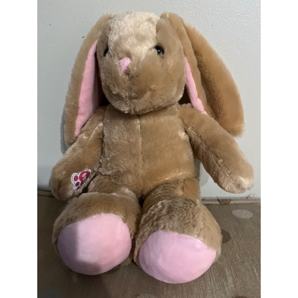 Build A Bear Workshop Brown Floppy Ear Bunny Rabbit Plush 18"